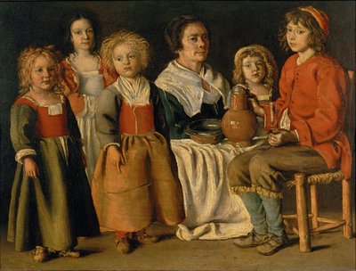 Délutáni étkezés alkotó: Louis Le Nain