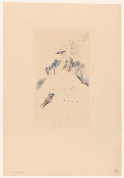 Köszöntjük a kánkántáncost Le salut katonai alkotó: Louis Legrand (signed by artist)