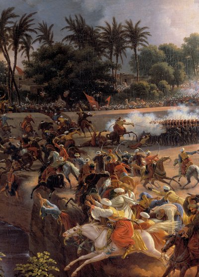 Egyiptom hadjárata (expedíciója) (1798-1801): "" A piramisok csata, július 21. alkotó: Louis Lejeune