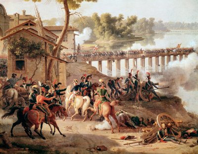 Bonaparte Napóleon parancsot adott a lodi csata során alkotó: Louis Lejeune