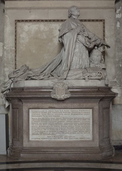 Peter Ludovico Parisis temetési emlékműve alkotó: Louis Leon Cugnot