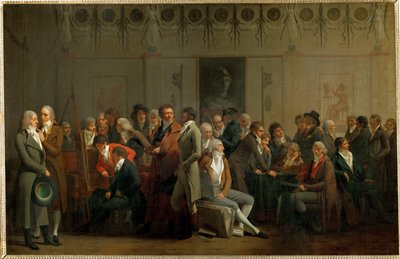 Művészek összejövetele Isabey műtermében ... alkotó: Louis Leopold Boilly