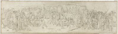Kakukkok a Quai des Tuileriákon, 1805 körül (ecset, tinta, vászon) alkotó: Louis Leopold Boilly