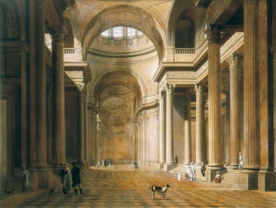 A párizsi Pantheon belseje. Louis Leopold BOILLY festménye alkotó: Louis Leopold Boilly