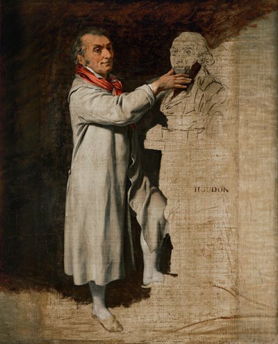 Jean-Antoine Houdon (olaj, vászon) alkotó: Louis Leopold Boilly