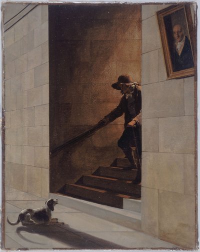 Lemenetel a lépcsőn alkotó: Louis Leopold Boilly