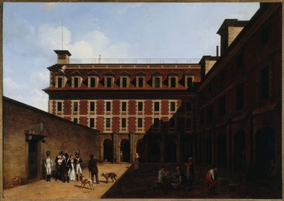 La prison des Madelonnettes, rue des Fontaines, 1810 körül (olaj) alkotó: Louis Leopold Boilly