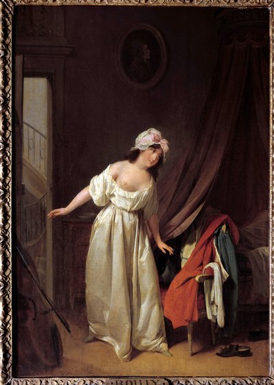 Le doux reveil Louis Leopold Boilly (1761-1845) festménye, 18. századi Párizs, Musee Cognacq Jay alkotó: Louis Leopold Boilly