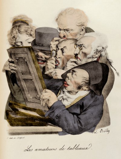 A festmények szerelmesei Louis-Leopold Boilly metszet (Louis Leopold Boilly alkotó: Louis Leopold Boilly