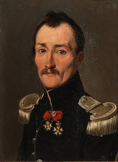Gaston de Banyuls de Montferre portréja egyenruhában alkotó: Louis Leopold Boilly