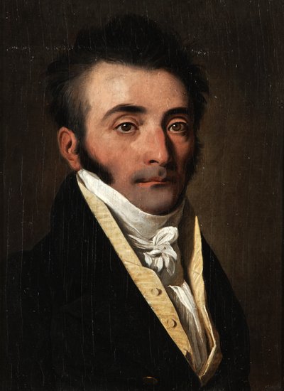 Sárga mellényt viselő férfi portréja alkotó: Louis Leopold Boilly