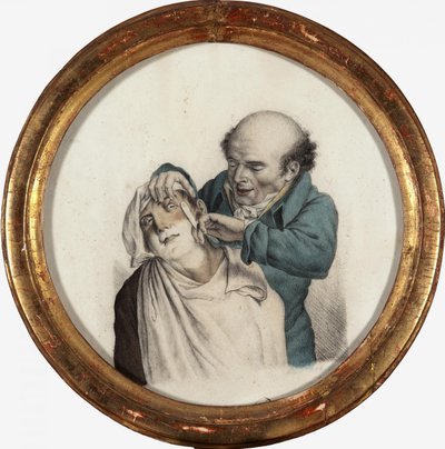 Ügyes borbély, 1823 alkotó: Louis Leopold Boilly
