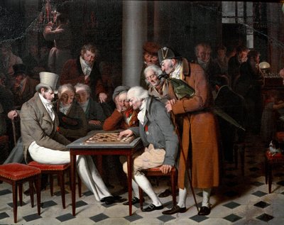 A párizsi Palais Royalban egy kávézó belsejében az áll, hogy „a női parti a Cafe Lamblinban”. Részlet. Louis Leopold Boilly (1761-1845) festménye, 1820 körül. V. 0,38x0,55 m Chantilly, Conde múzeum alkotó: Louis Leopold Boilly