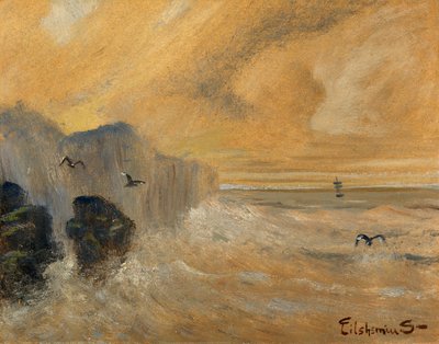 Sziklás tengerpart alkotó: Louis M. Eilshemius