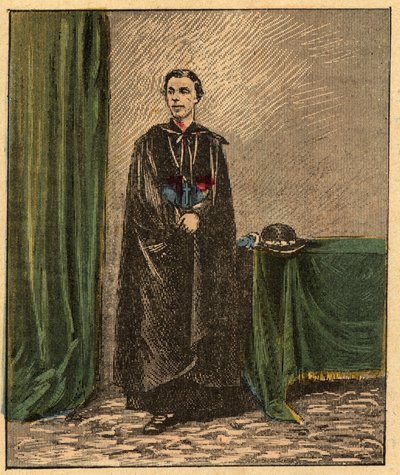 Louis-Gaston de Segur (Louis Gaston de Segur) (1844-1879) francia püspök - - Metszet a „”-ból Vallástanítás szemmel. Wonderful Album”, Louis Maitrejean és Georget Ramond - Franciaország 1910 alkotó: Louis Maitrejean