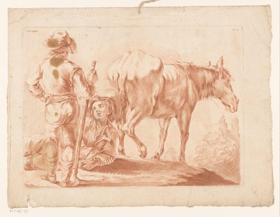 Két fiú lóval alkotó: Louis Marin Bonnet (possibly)