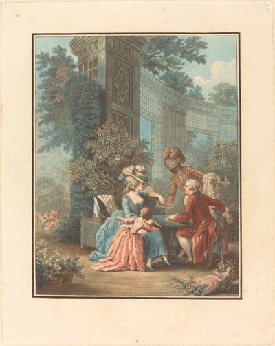 Délutáni tea. alkotó: Louis Marin Bonnet