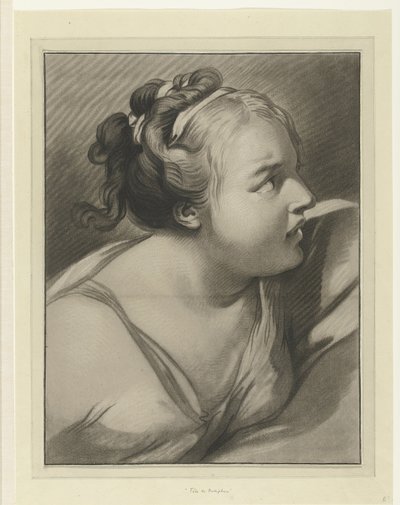 Potifár felesége Tete de Putiphar alkotó: Louis Marin Bonnet
