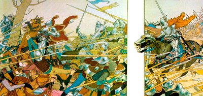 Illusztráció a Joan of Arc élete című könyvből, 1896 alkotó: Louis Maurice Boutet de Monvel