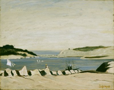 Tengerparti jelenet, 1909 (olaj, papír, vászonra festve) alkotó: Louis Michel Eilshemius