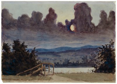 Sötét felhők, 1901 körül (akvarell és ceruza, papír) alkotó: Louis Michel Eilshemius