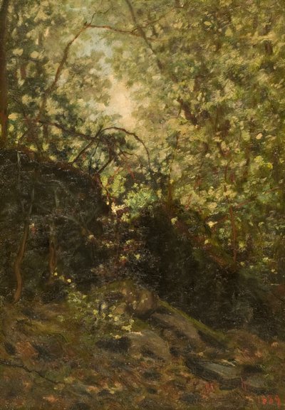 Éjszaka erdőn át, 1889. alkotó: Louis Michel Eilshemius