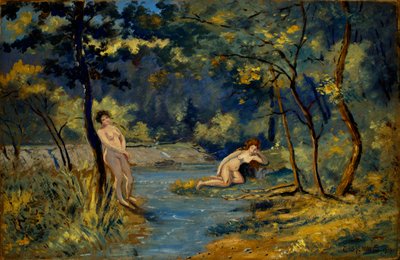 Álló és fekvő nimfák, 1908. alkotó: Louis Michel Eilshemius