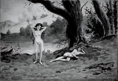 Két akt, 1900. alkotó: Louis Michel Eilshemius