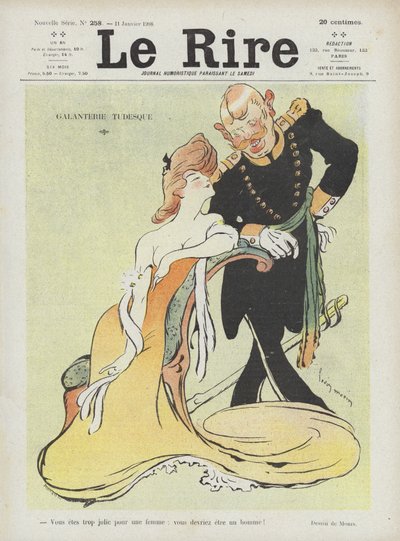 Teuton vitézség. Illusztráció Le Rire alkotó: Louis Morin