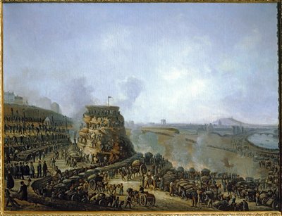 III. Napóleon császár és Eugénia császárné látogatása a Chaillot-dombon ... (festmény, vászon) alkotó: Louis Moullin