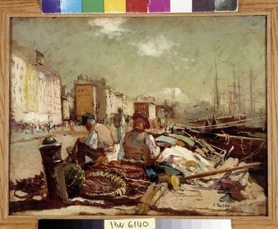 Pecheurs roncsolja a hálókat Louis Nattero festménye (1875-1915) Kötelező megemlítés: Gyűjtemény alapítványi üdvözlettel Provence, Marseille alkotó: Louis Nattero