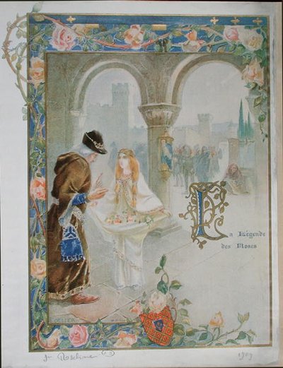 Villeneuve-i Szent Rosalina (1267-1329) 1900 körül (színes litó) alkotó: Louis Ollier