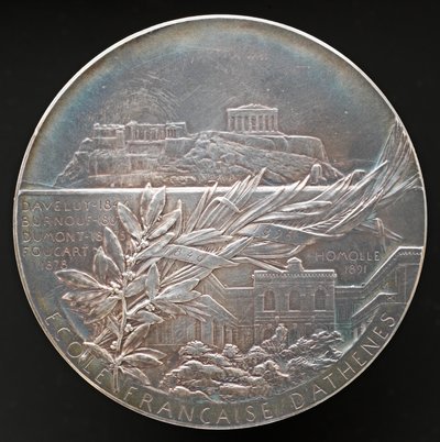 Athéni Francia Iskola [fordítva], 1898. alkotó: Louis Oscar Roty