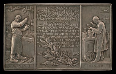 A Christofle Társaság ötvenedik évfordulója, 1842-1892 [fordított] alkotó: Louis Oscar Roty