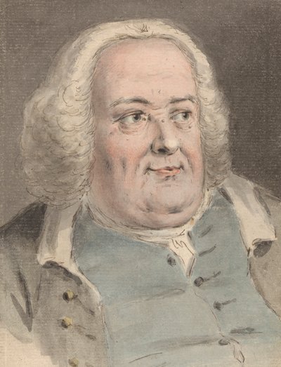 Kettős állú férfi portréja alkotó: Louis Philippe Boitard