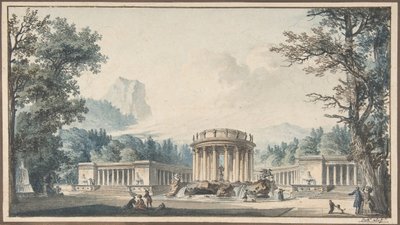 Projekt egy ünnepi dekorációhoz, n.d. alkotó: Louis Pierre Baltard