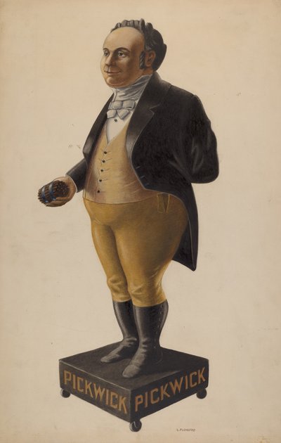 Szivarbolt ábra, c. 1938. alkotó: Louis Plogsted