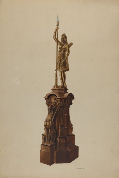 Newel Post, 1938. alkotó: Louis Plogsted
