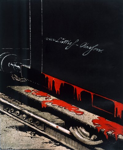 "Liege-től Aix-la-Chapelle-ig, 1914" 1916 alkotó: Louis Raemaekers