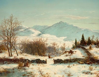 Téli jelenet alkotó: Louis Remy Mignot