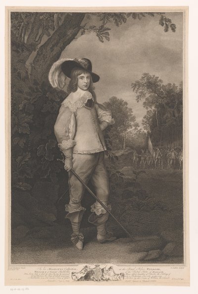 Portré van Willem II van Oranje (...) II. Vilmos Nassau Stadtholder a Holland Egyesült Államokban (cím a tárgyon) alkotó: Louis Sailliar