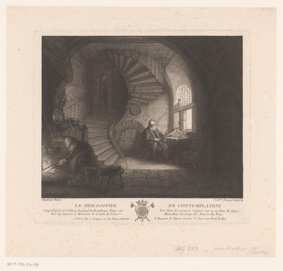 Töprengő filozófus La philosophe en contemplation (cím a tárgyon) alkotó: Louis Surugue