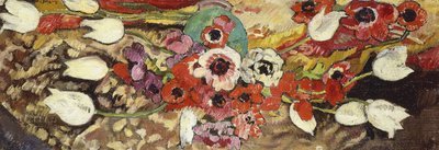 Kökörcsin és fehér tulipán; Kökörcsin és fehér tulipán alkotó: Louis Valtat