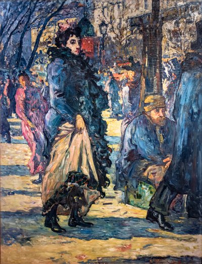 La Parisienne (vagy Sur le Boulevard) alkotó: Louis Valtat