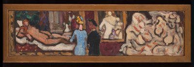 Tanulmányok Tiziano Urbinói Vénuszáról és a növényvilágról, amelyek a Petit Palais-ban rendezett "Olasz művészet" című kiállításon készültek. alkotó: Louis Valtat