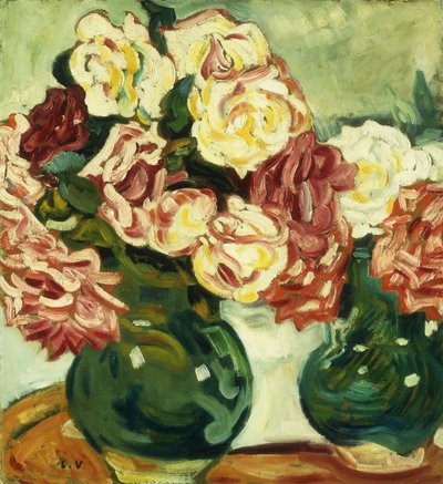 Két váza rózsa; Deux Vases de Roses alkotó: Louis Valtat