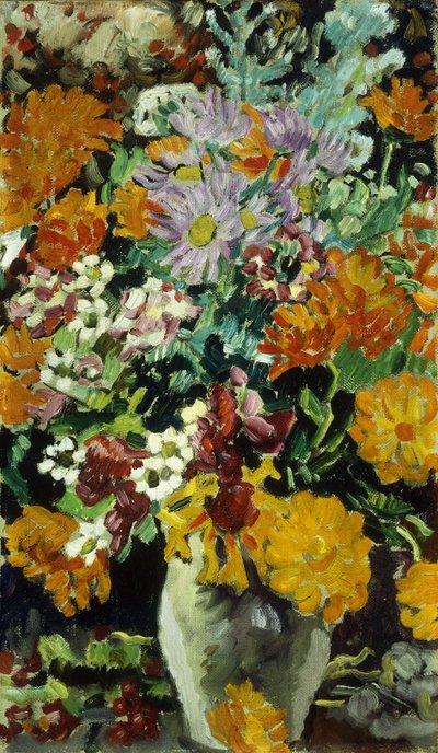 Virágváza; Fleurs váza, 1930 körül (olaj, vászon) alkotó: Louis Valtat