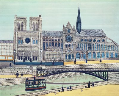 Notre-Dame (déli oldal), 1933 körül alkotó: Louis Vivin