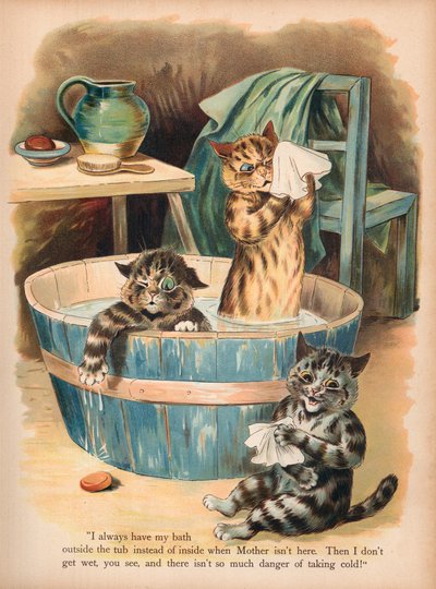 Louis Wain macskák (chromolitho) alkotó: Louis Wain