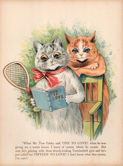 Louis Wain macskák (chromolitho) alkotó: Louis Wain